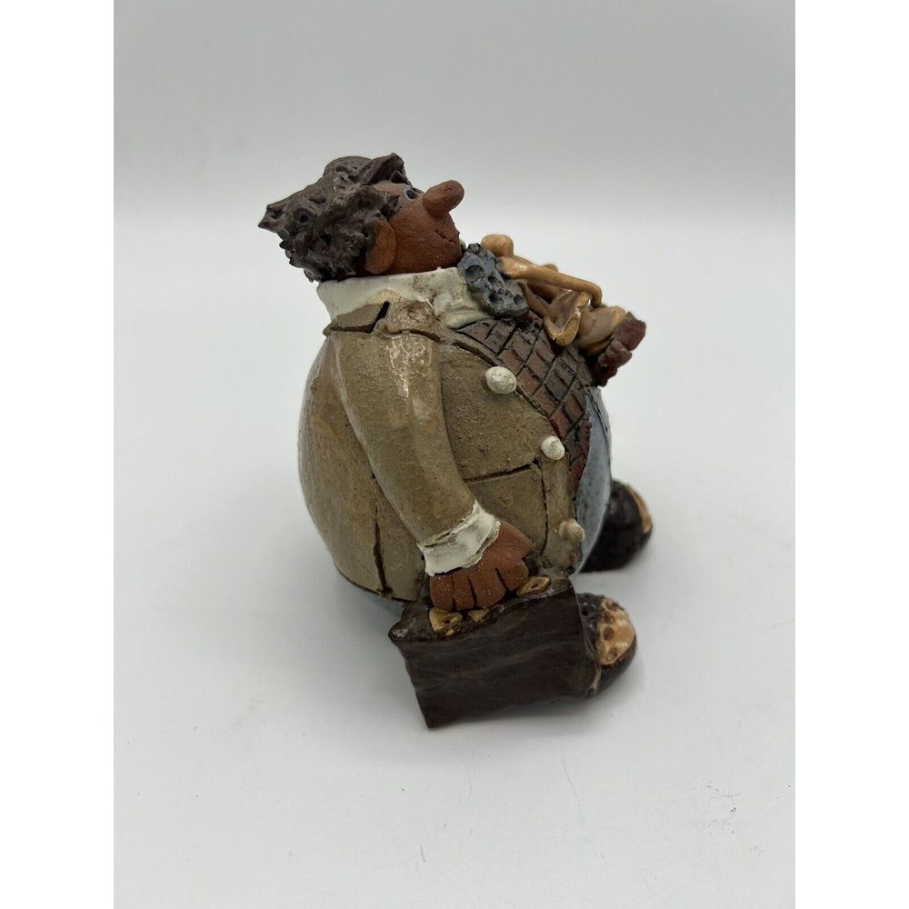 1980s Sara Meadows Balloon People Figure Pottery Lawyer Law Attorney Scales‎ - Picture 4 of 5